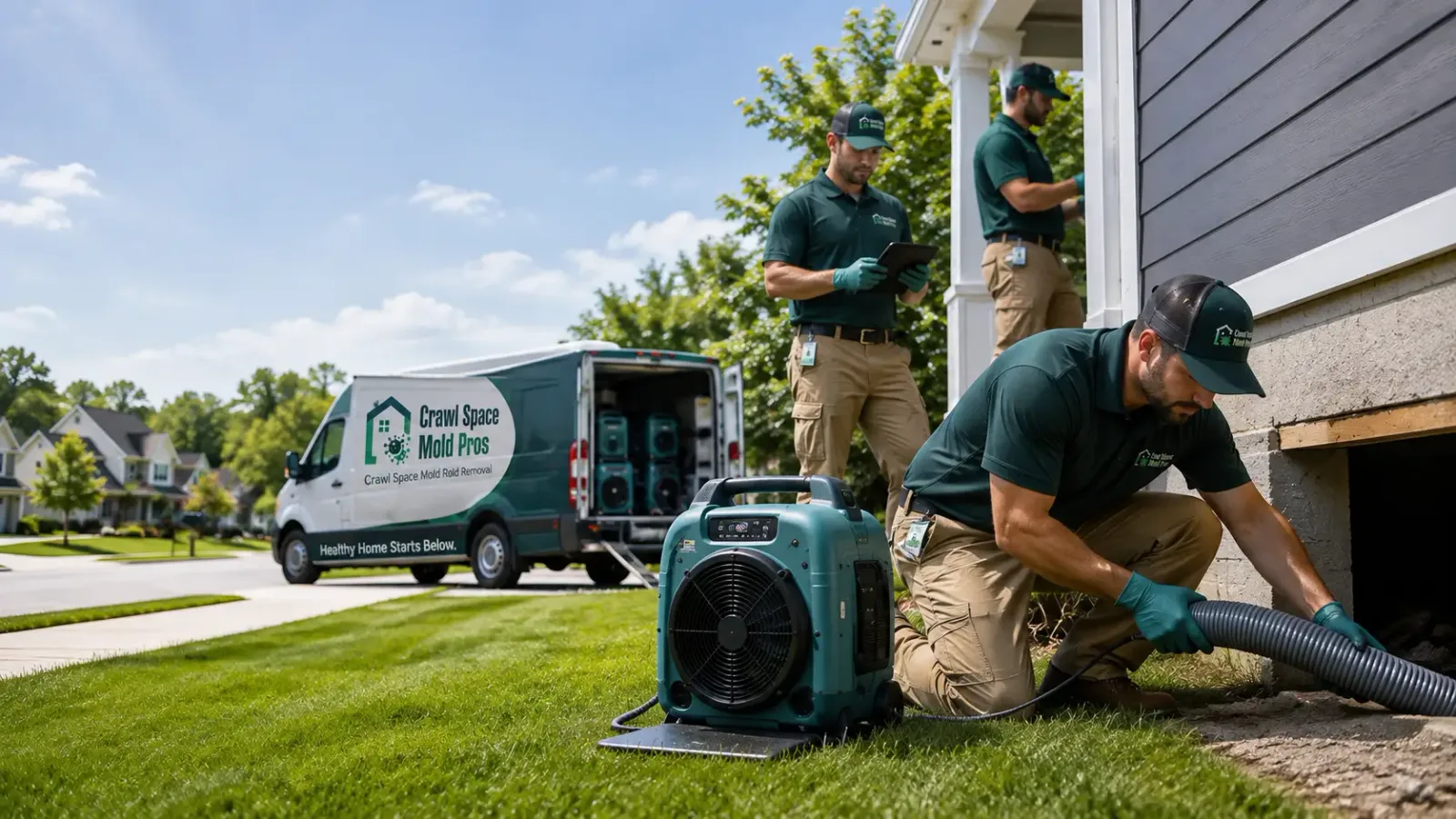 Crawl Space Mold Removal in Waukau, WI